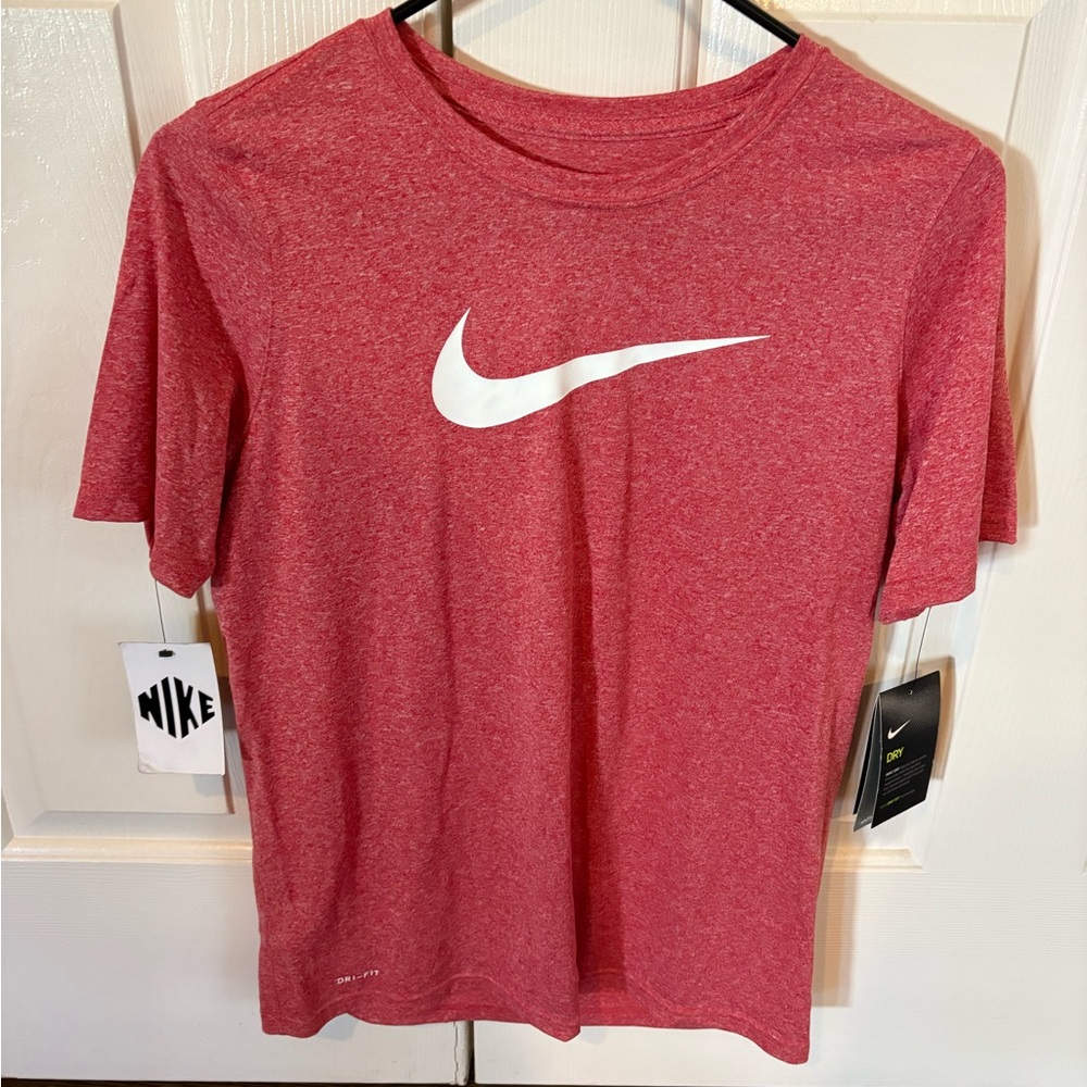 Nike Boy’s Heathered Red Tee NEW L